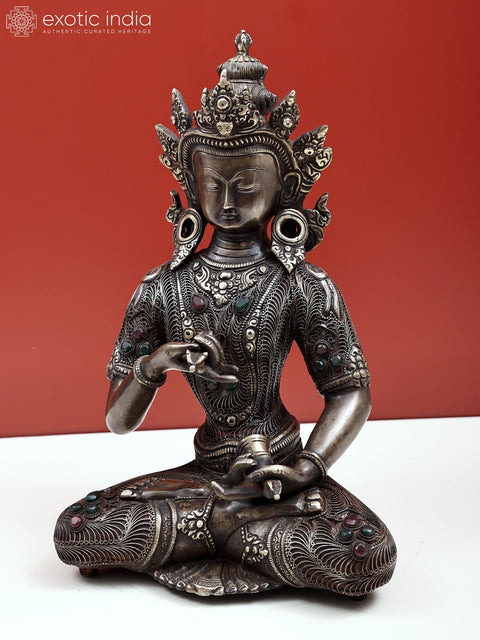 14" Superfine Primordial Buddha with Filigree Work | Handmade