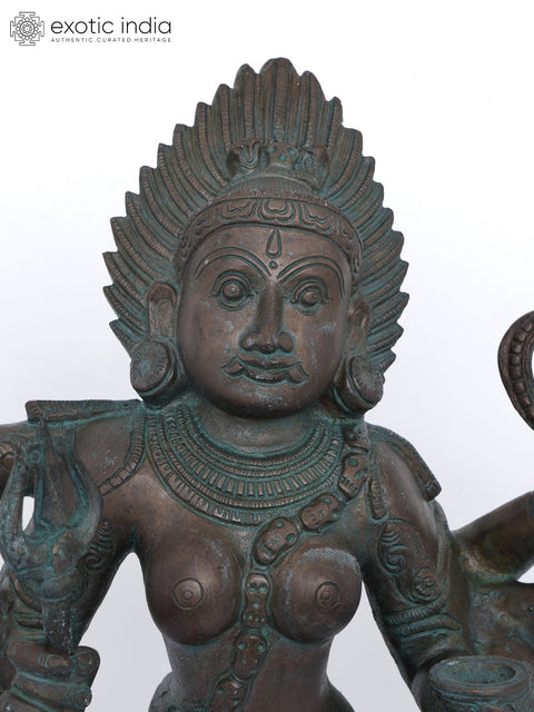 Bhairavi- Goddess Kali as the consort of Kal Bhairava| Brass Statue | Handmade