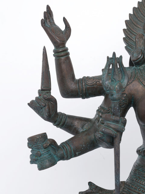 Bhairavi- Goddess Kali as the consort of Kal Bhairava| Brass Statue | Handmade