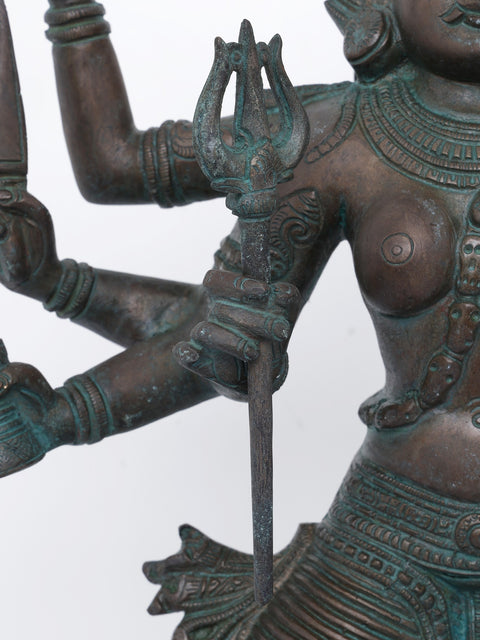 Bhairavi- Goddess Kali as the consort of Kal Bhairava| Brass Statue | Handmade