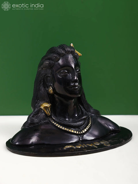 6" Adiyogi Shiva (Shankara) In Brass | First Yogi | Source of Yoga | Made In India