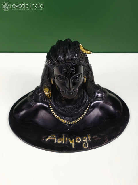 6" Adiyogi Shiva (Shankara) In Brass | First Yogi | Source of Yoga | Made In India