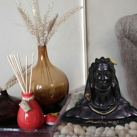 6" Adiyogi Shiva (Shankara) In Brass | First Yogi | Source of Yoga | Made In India