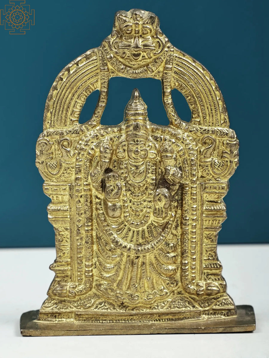 6" Devi Padmavati Brass Idol Handmade