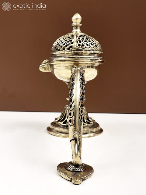9" Brass Incense Burner | Handmade