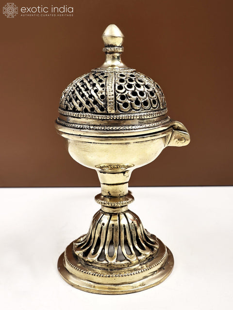 9" Brass Incense Burner | Handmade