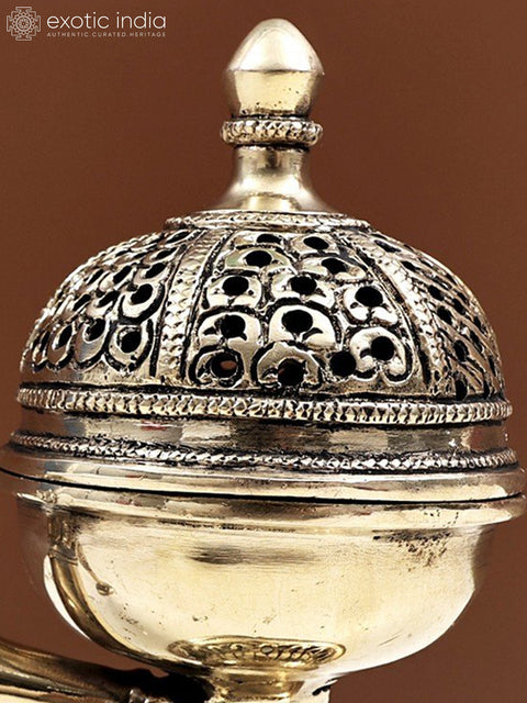 9" Brass Incense Burner | Handmade