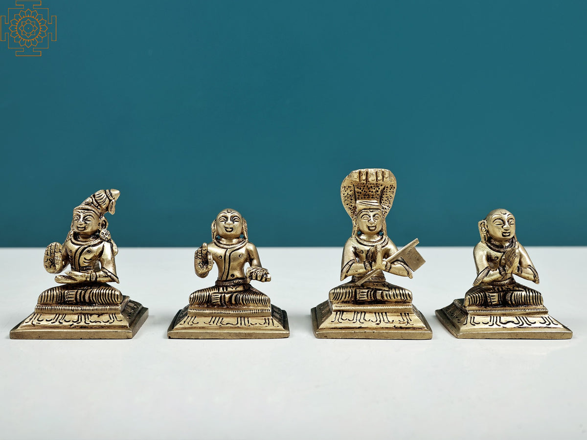 3.5" Saint Alwar - Set of Four | Handmade
