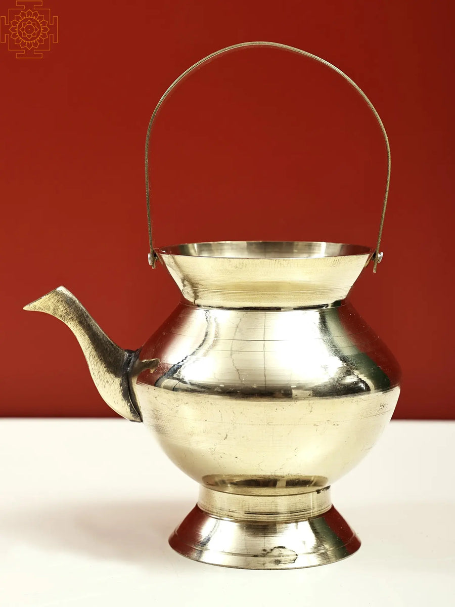 5" Brass Kamandalu Statue Handmade