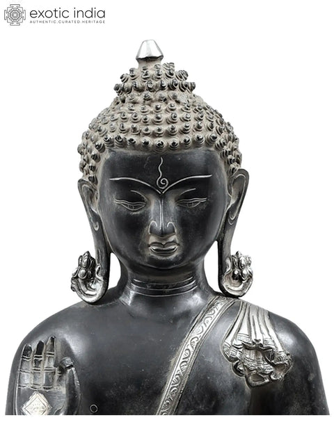 24" Gautam Buddha Preaching His Dharma | Brass Buddha Idol