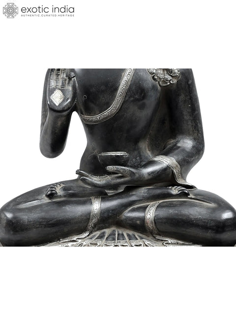 24" Gautam Buddha Preaching His Dharma | Brass Buddha Idol