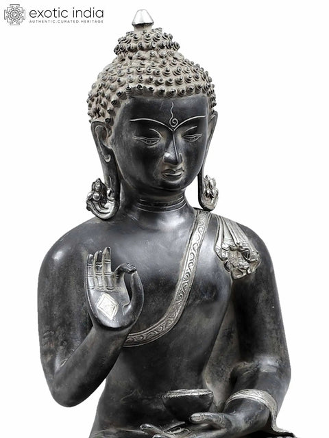 24" Gautam Buddha Preaching His Dharma | Brass Buddha Idol