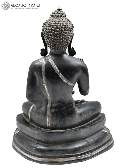 24" Gautam Buddha Preaching His Dharma | Brass Buddha Idol