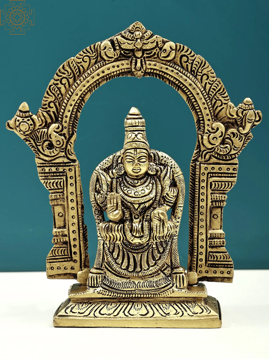 6" Devi Padmavati Handmade Brass Statue for Pooja