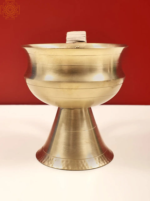 7" Brass Dhoop Dani | Incense Holder | Handmade | Home Decor and Fragrances