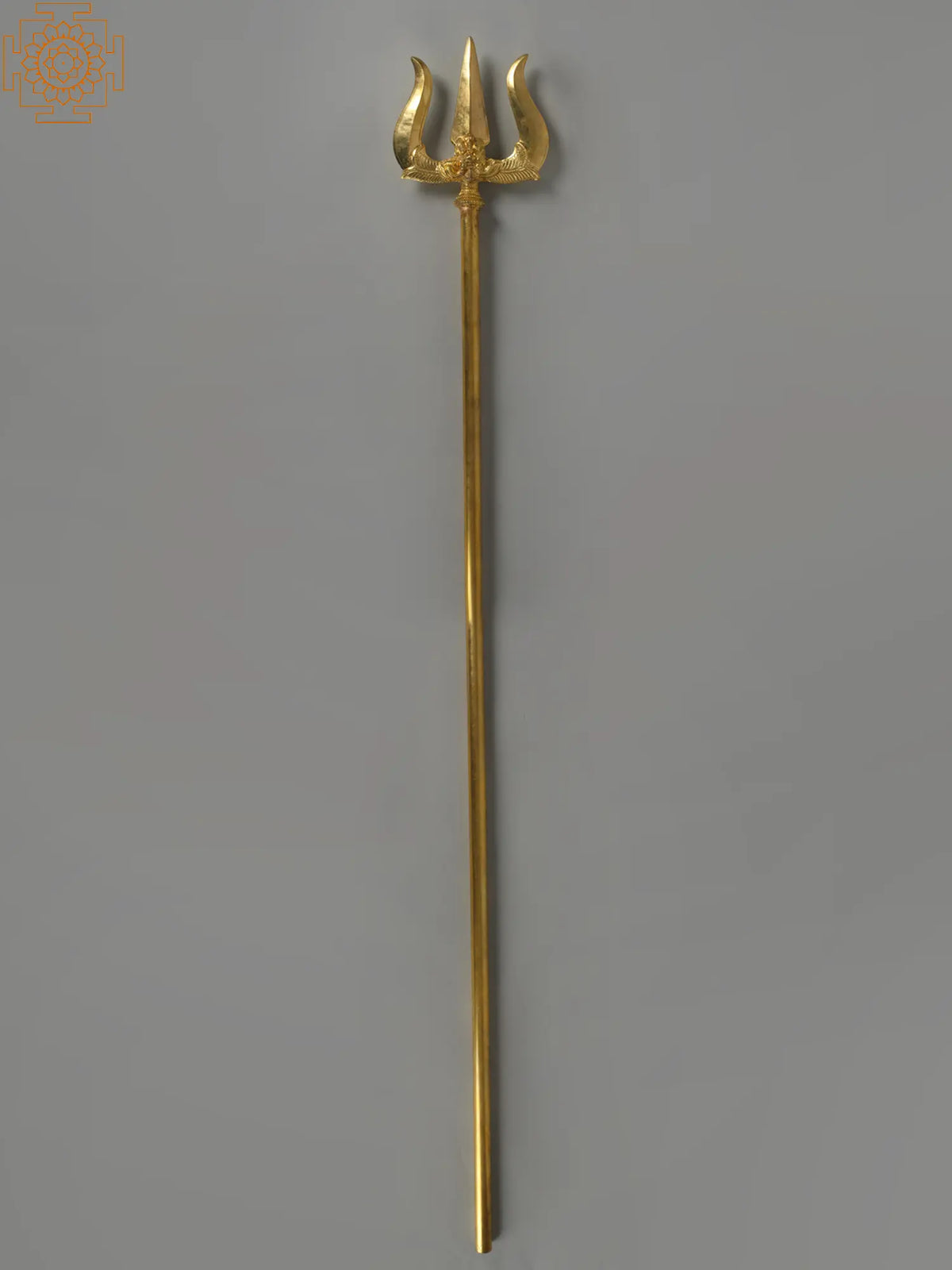 Large Shiva's Trident / Trishul in Brass | Handmade | Made in India
