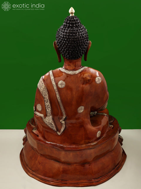 36" Large Fine Quality Buddha in Dhyana Mudra | Handmade