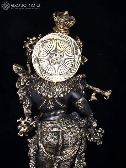 26" Lord krishna on Lotus Pedestal | Handmade