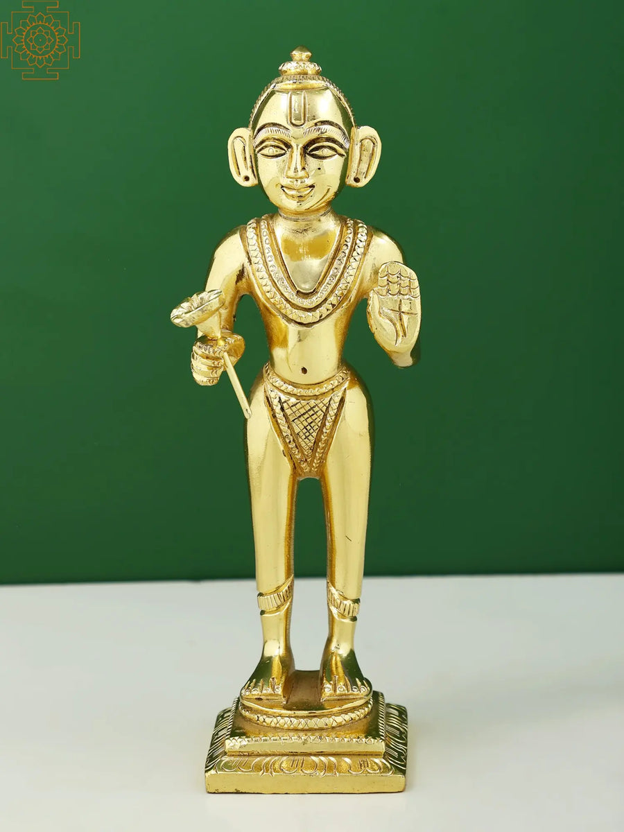 7" Shri Baba Balak Nath Handmade Brass Statue