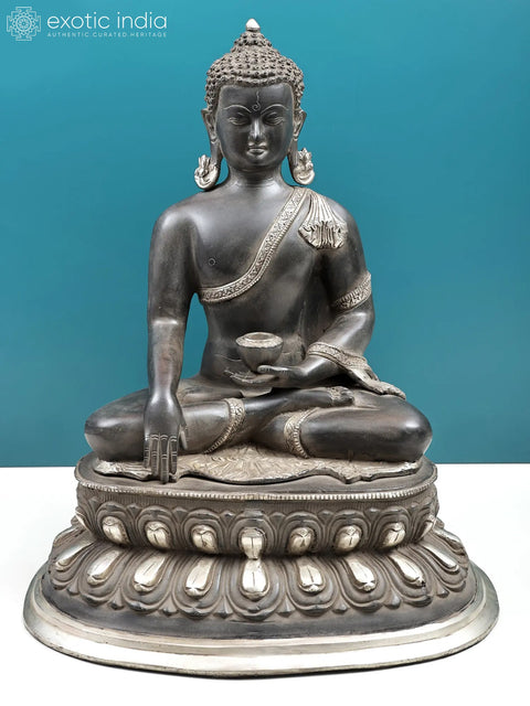 20" Lord Buddha in Bhumisparsha Mudra | Handmade