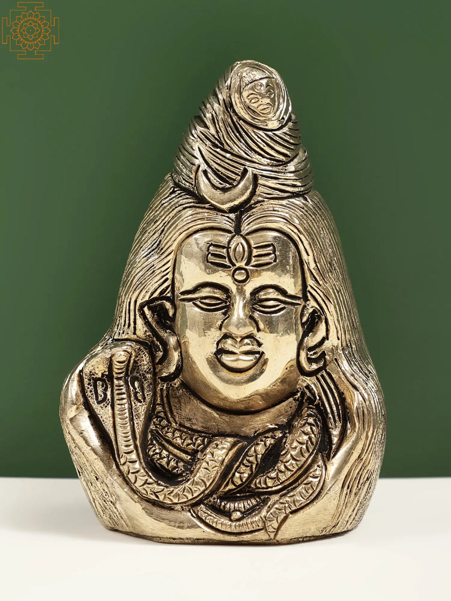 3" Small Mahadeva Shiva Handmade Brass Statue for Pooja