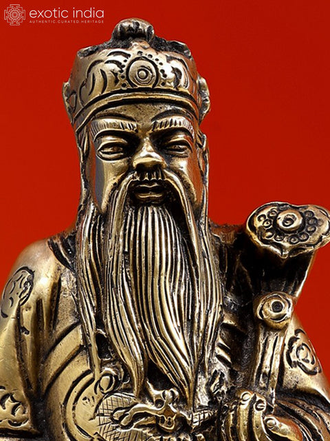 7" Brass Feng Shui Figurine | Handmade
