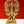 6" Small Brass Garuda Kneeling with Vishnu,Shridevi, Bhudevi