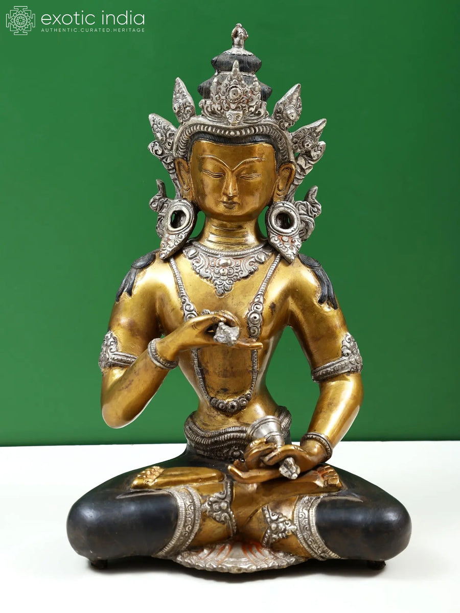 14" Brass Vajrasattva Handmade Statue