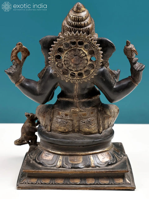 12" Brass Lord Ganesha Idol | Handmade