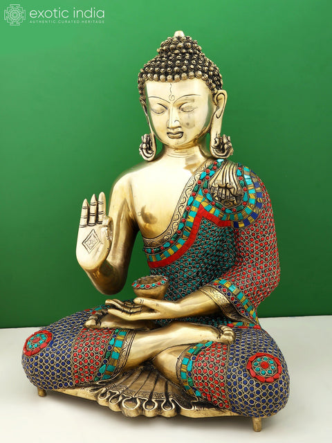 20" Gautam Buddha Preaching His Dharma | Handmade
