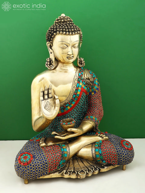 20" Gautam Buddha Preaching His Dharma | Handmade