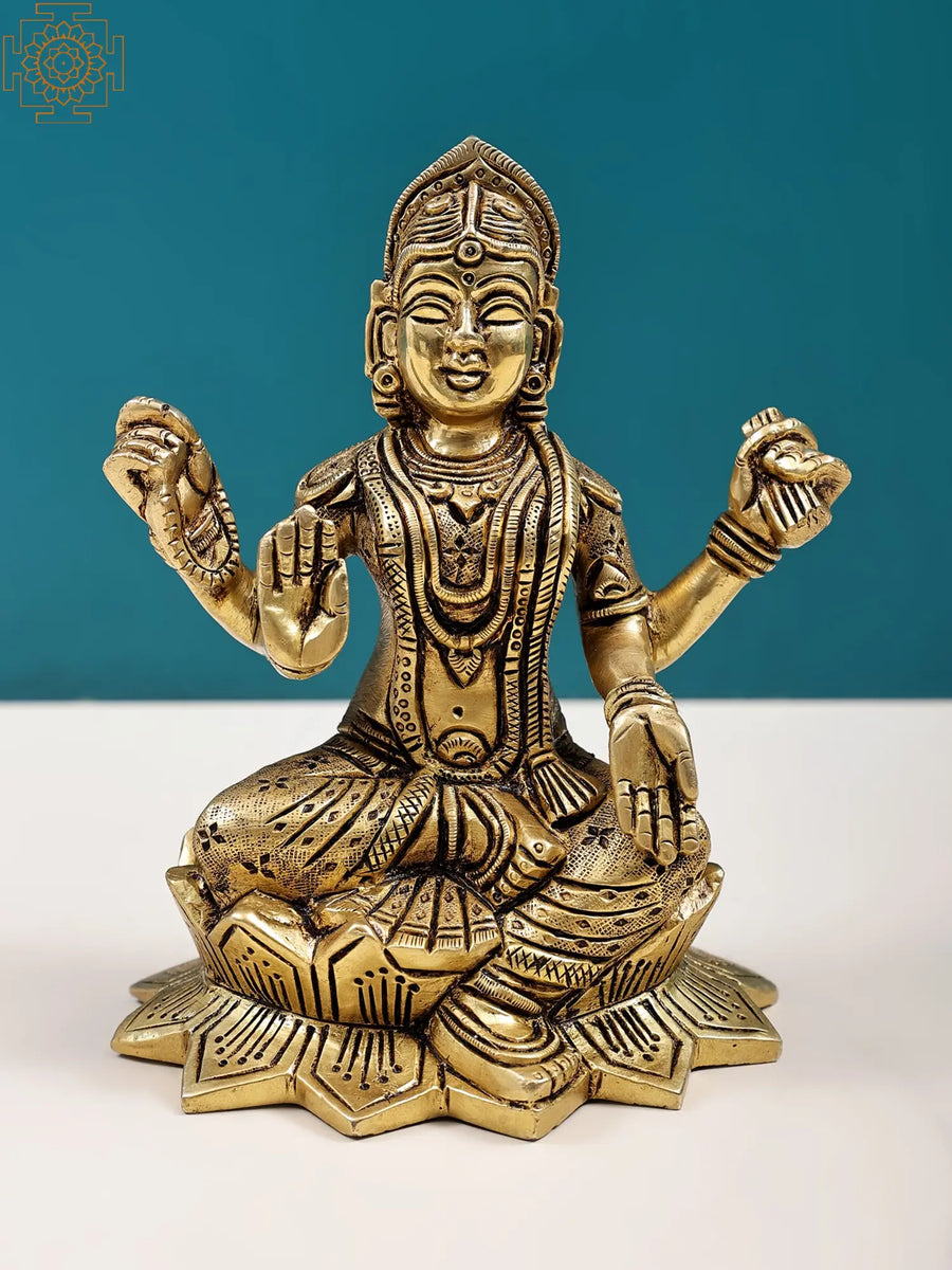6" Bala Sundari Brass Statue Handmade Hindu Idol