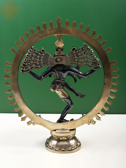 20" Lord Shiva As Nataraja Brass Statue | Indian Handcrafted Idol
