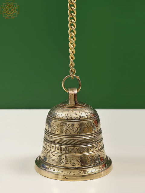 4" Superfine Brass Ceiling Bell | Handmade