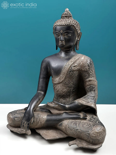 18" Gautam Buddha in Bhumisparsha Mudra | Handmade
