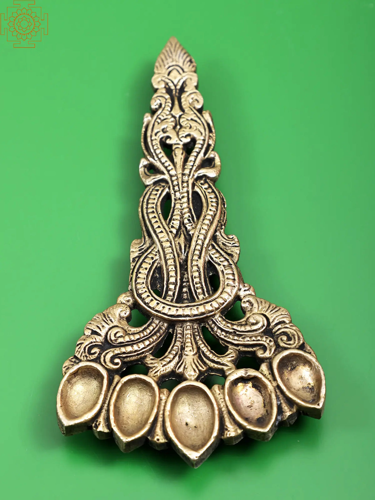 6" Brass Kapoor Aarti Spoon | Handmade