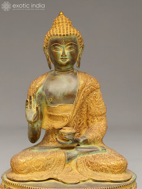 16" Gautam Buddha Preaching His Dharma | Handmade