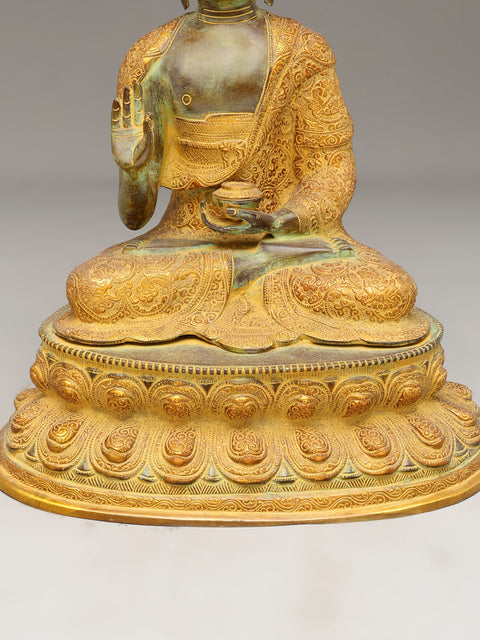 16" Gautam Buddha Preaching His Dharma | Handmade