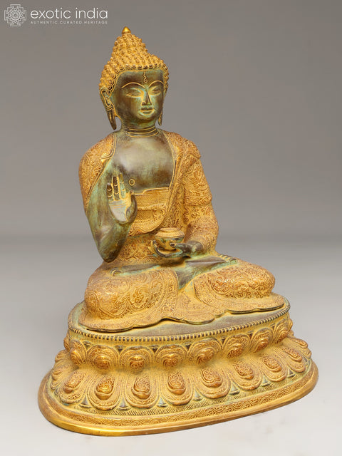 16" Gautam Buddha Preaching His Dharma | Handmade
