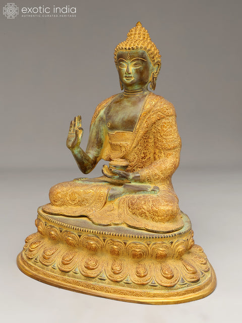 16" Gautam Buddha Preaching His Dharma | Handmade