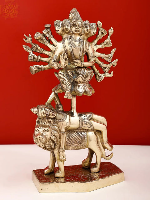 13" Brass Kamakhya Devi Idol | Handmade