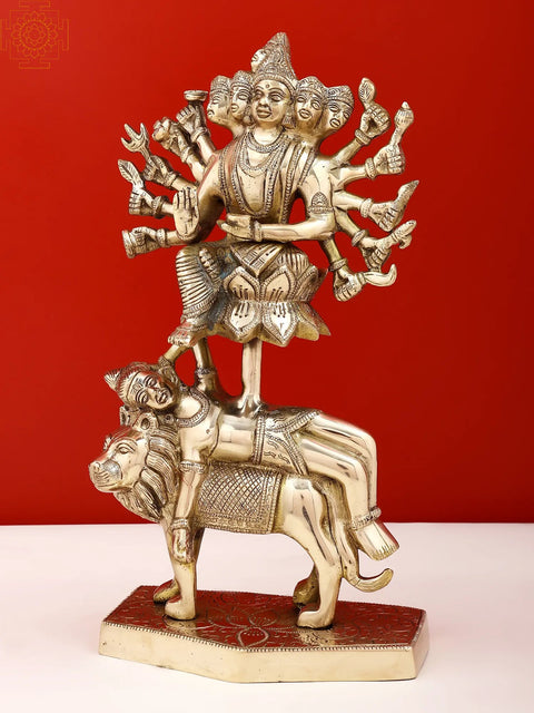 13" Brass Kamakhya Devi Idol | Handmade