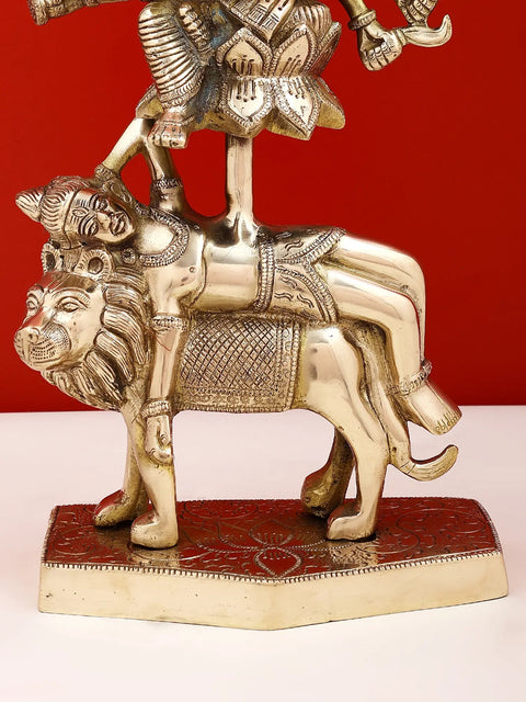 13" Brass Kamakhya Devi Idol | Handmade