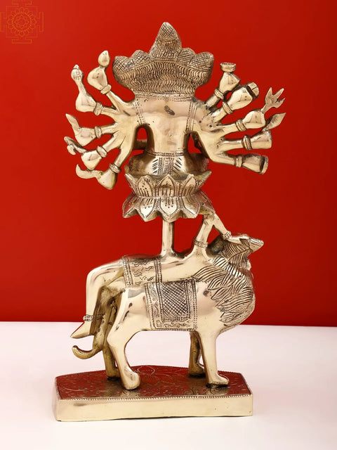 13" Brass Kamakhya Devi Idol | Handmade