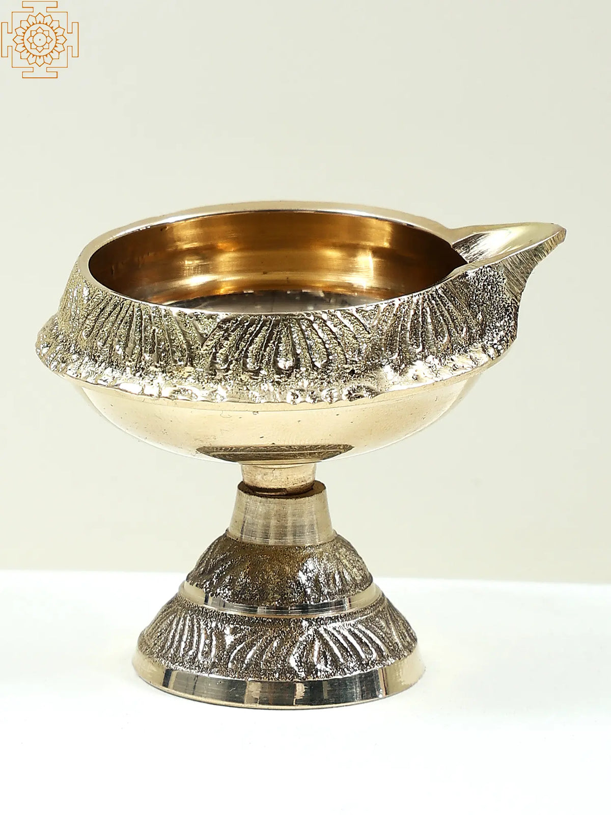 Brass Kubera Diya with Stand | Handmade