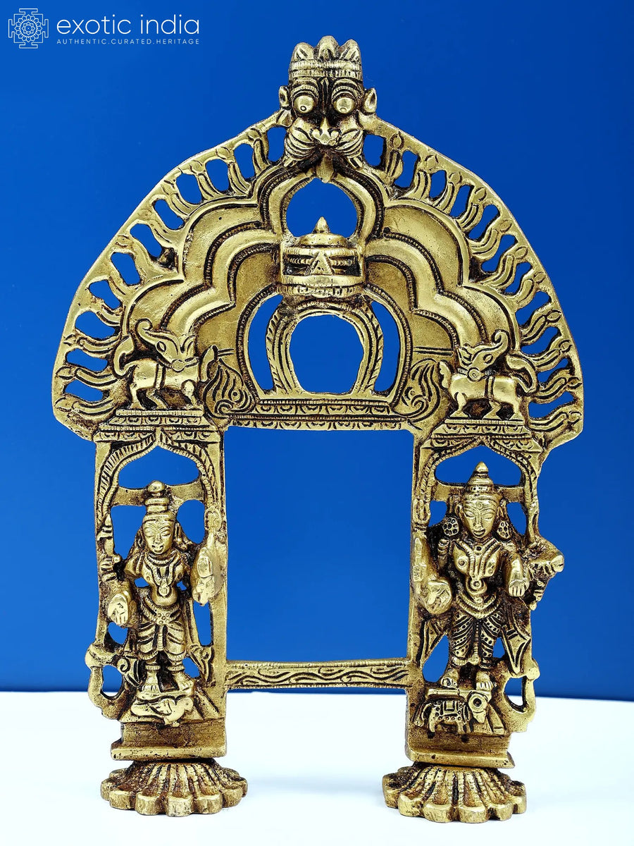11" Handmade Brass Lakshmi Prabhavali Statue for Pooja