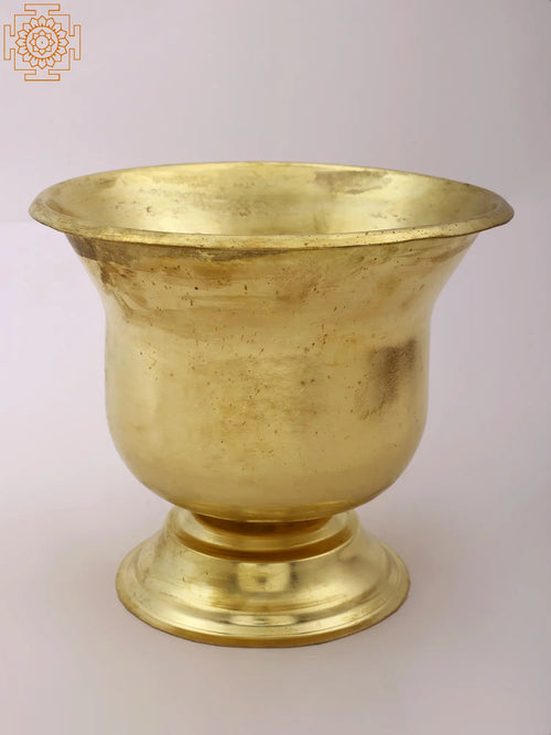 7" Small Brass Bowl for Pooja