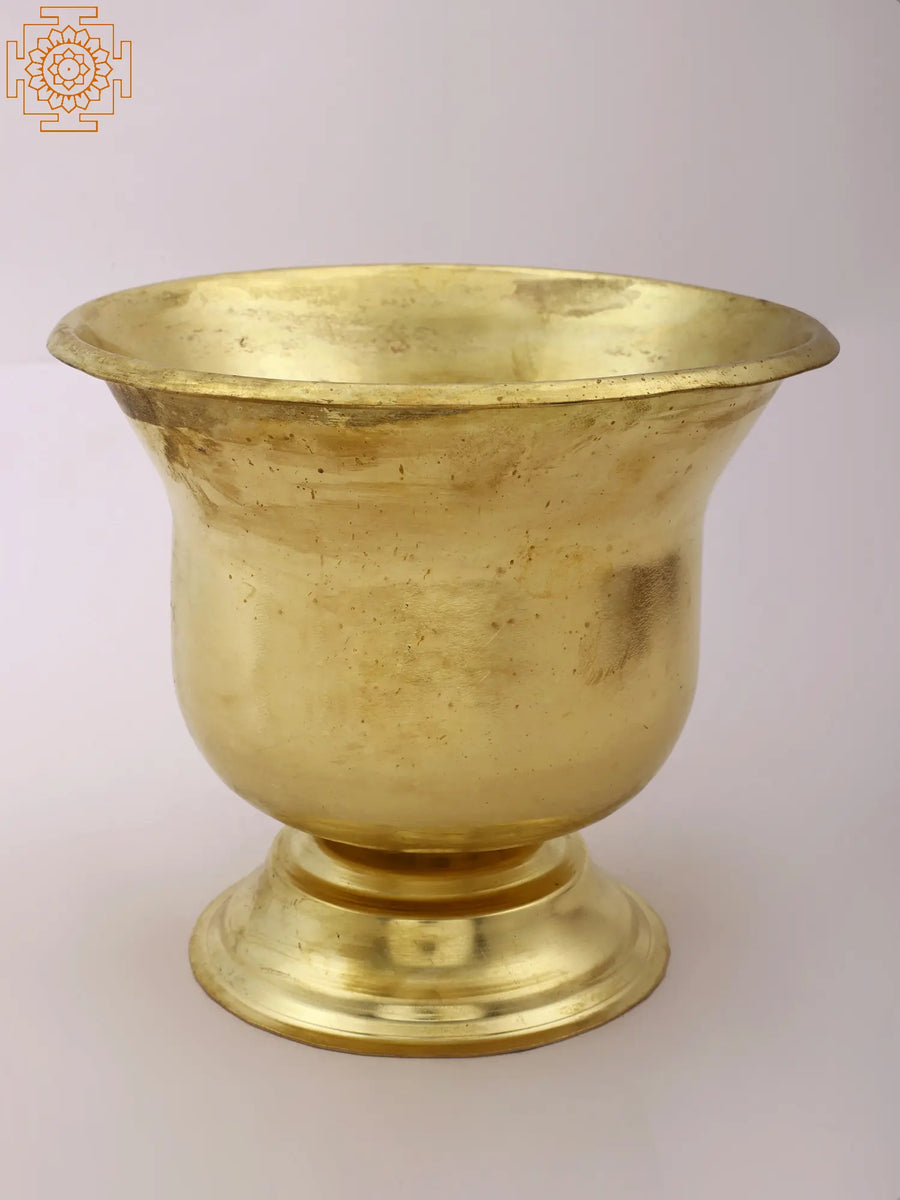 7" Small Brass Bowl for Pooja