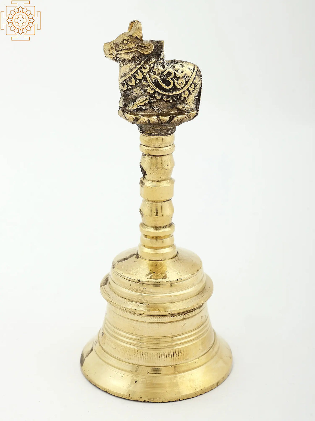 7" Handheld Nandi Bell in Brass