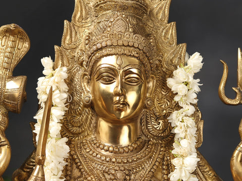 38" Goddess Mariamman South Indian Durga | Handmade